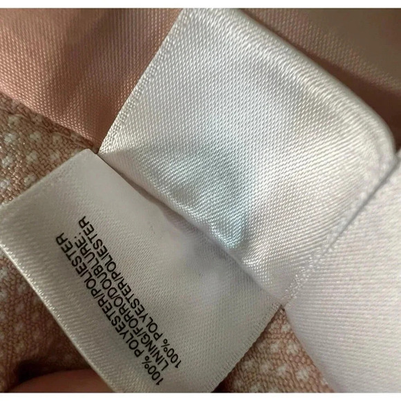 Le Suit Skirt Pink Lt Blossom/white Lined Size 16W Suit Separates Knee Length - Picture 10 of 10